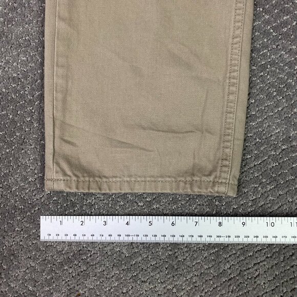 Levi's 505 Jeans Pants Men's 36 x 34 Tan Brown Regular Fit Straight Leg 0718 - Picture 11 of 13